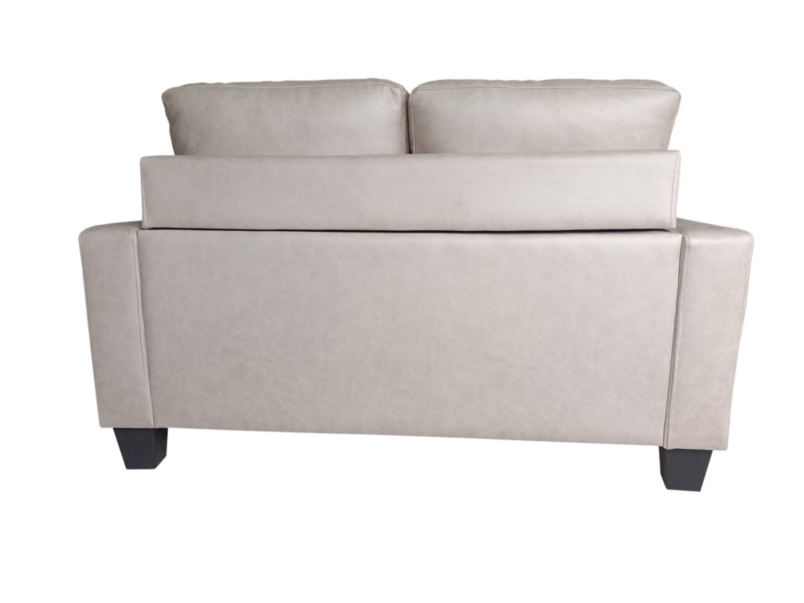 The Shelly 2 Seat Microfibre Suede Sofa (Beige) - Image 3
