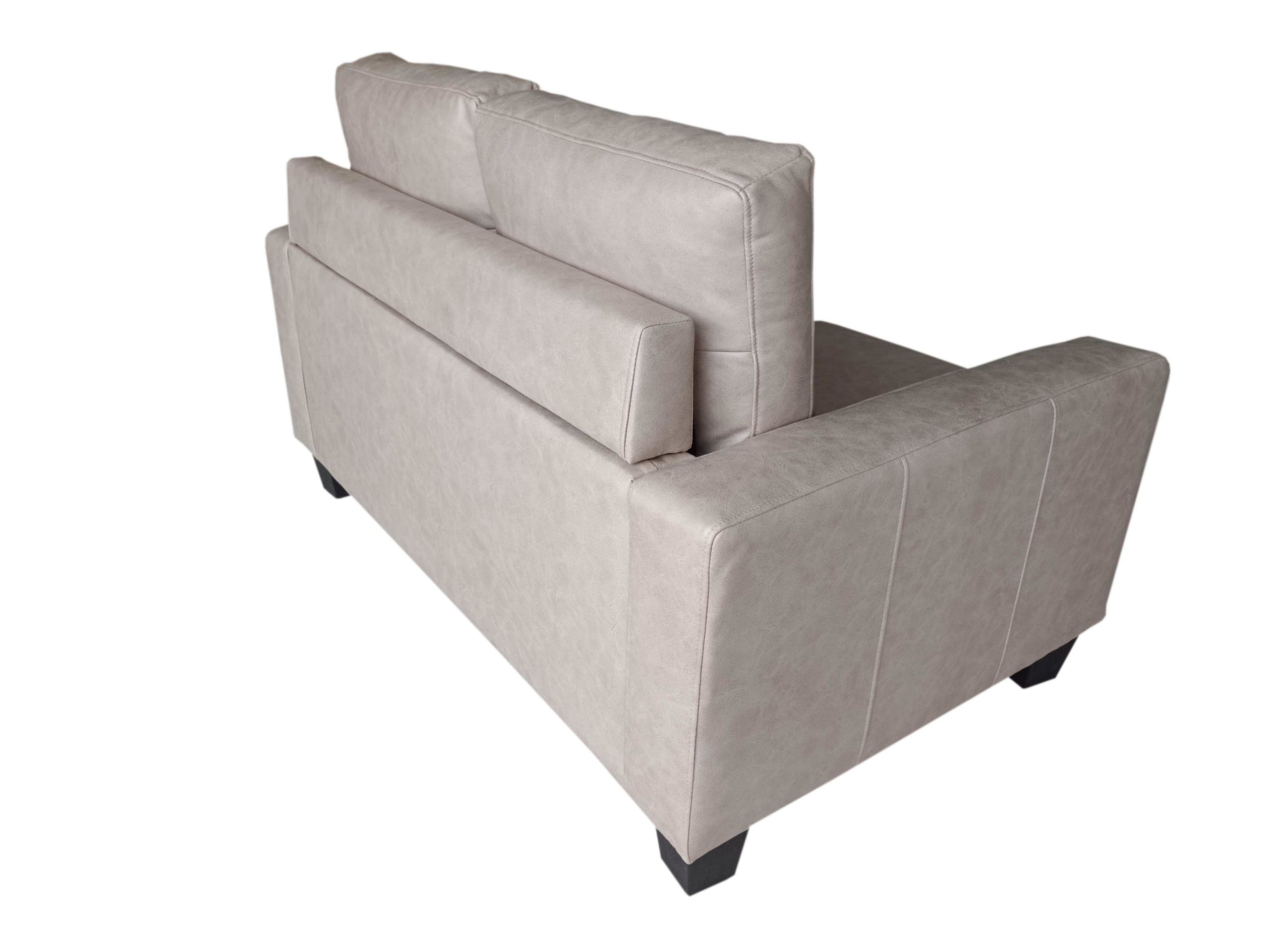 The Shelly 2 Seat Microfibre Suede Sofa (Beige) - Image 2