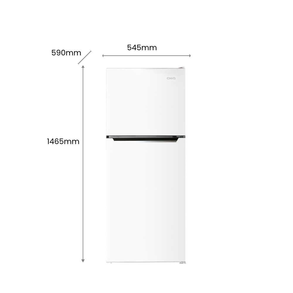 CHiQ 202L White Top Mount Fridge Freezer - NEW CTM202NW3 - Image 2