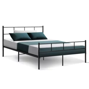 Artiss Platform Foundation Bed Frame Metal Bed Base Steel Slats SOL - Double