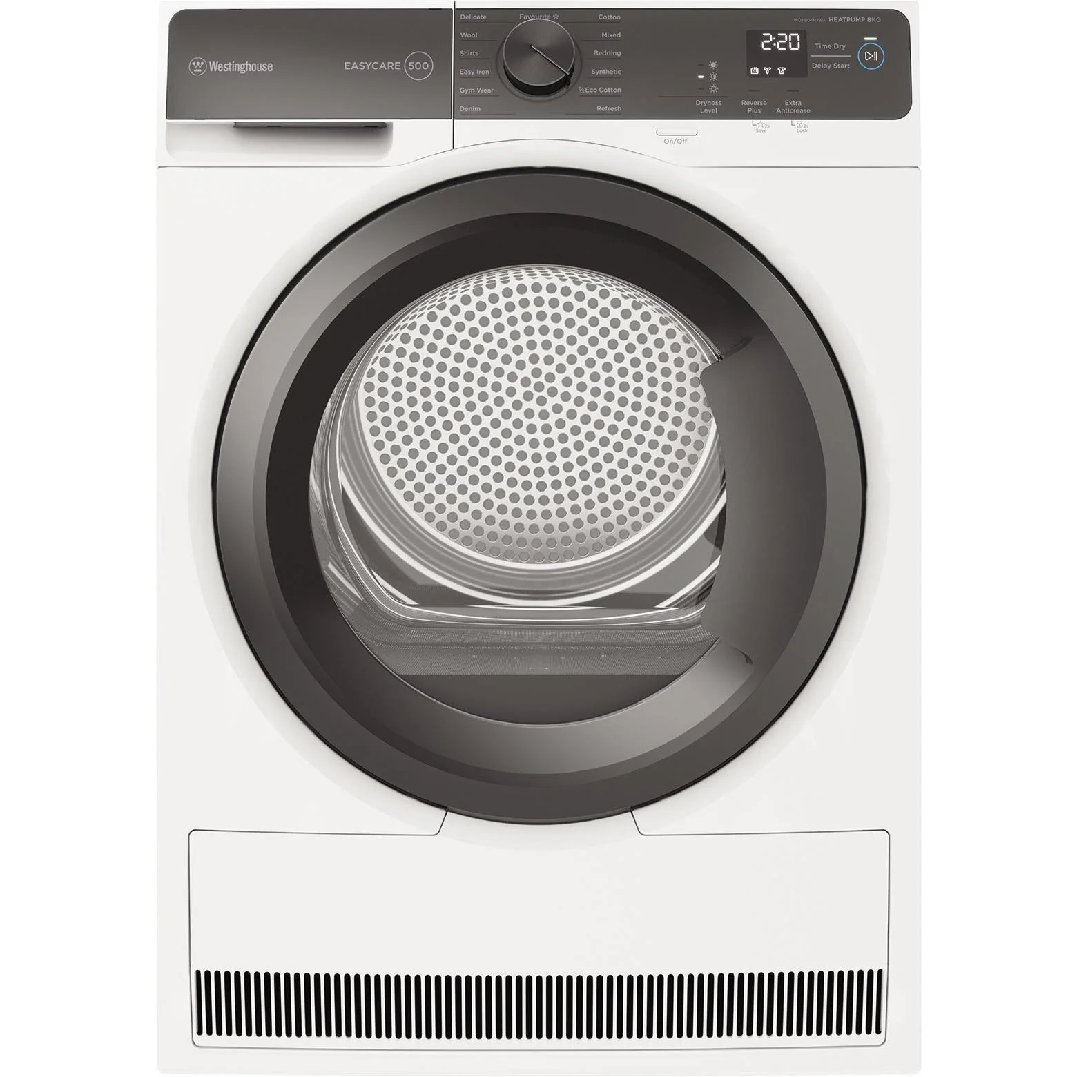Westinghouse 8kg EasyCare 500 Heat Pump Dryer - Factory Second WDH804N7WA - Image 2