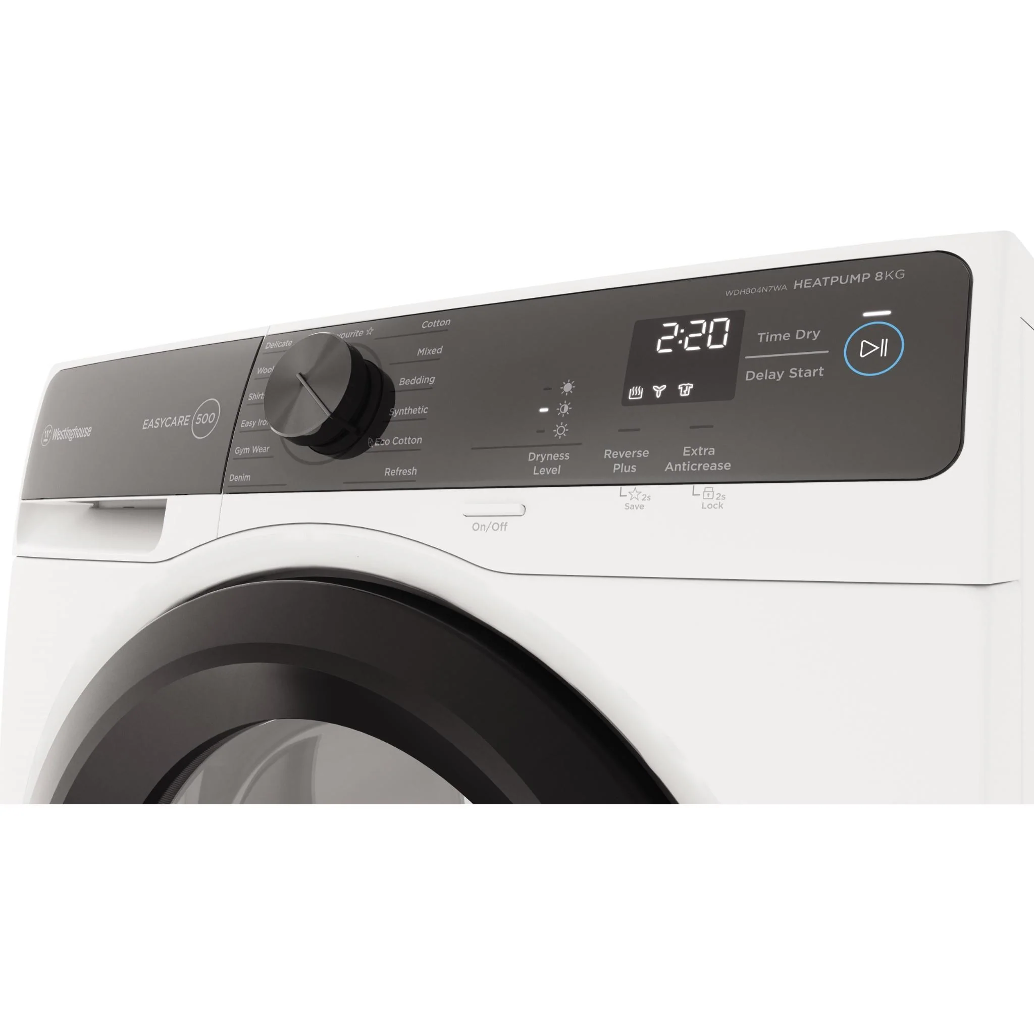 Westinghouse 8kg EasyCare 500 Heat Pump Dryer - Factory Second WDH804N7WA - Image 4