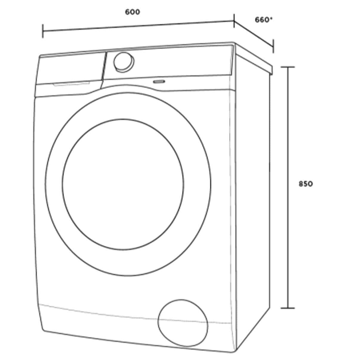 Westinghouse 8kg EasyCare 500 Front Load Washing Machine - Factory Second WWF8024M5WA - Image 5