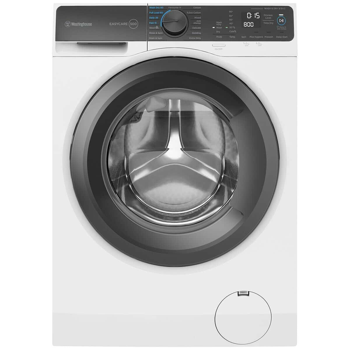 Westinghouse 9kg/5kg Combo Front Load Washer and Dryer - Factory Second WWW9024M5WA