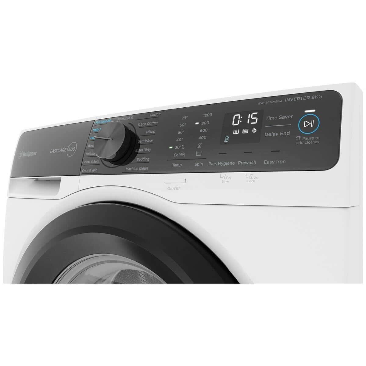 Westinghouse 8kg EasyCare 500 Front Load Washing Machine - Factory Second WWF8024M5WA - Image 3