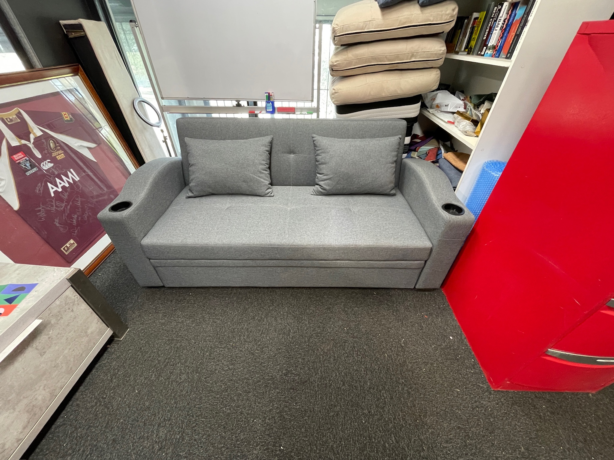 The Rydalmere 3 Seat Sofa bed - Grey NEW