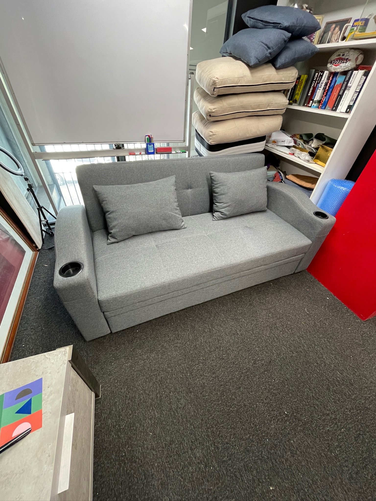 The Rydalmere 3 Seat Sofa bed - Grey NEW - Image 4