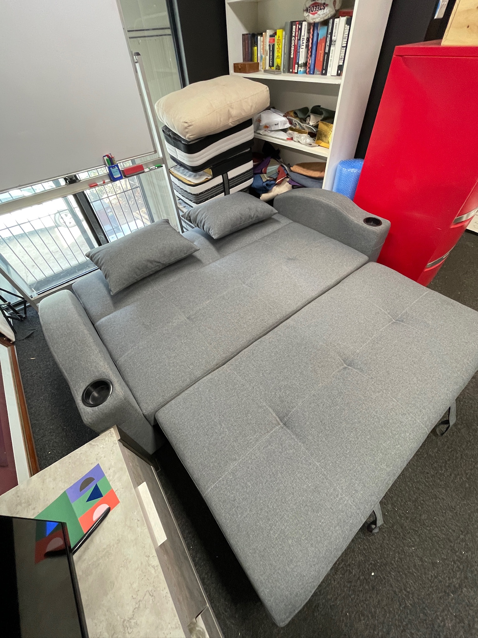 The Rydalmere 3 Seat Sofa bed - Grey NEW - Image 10