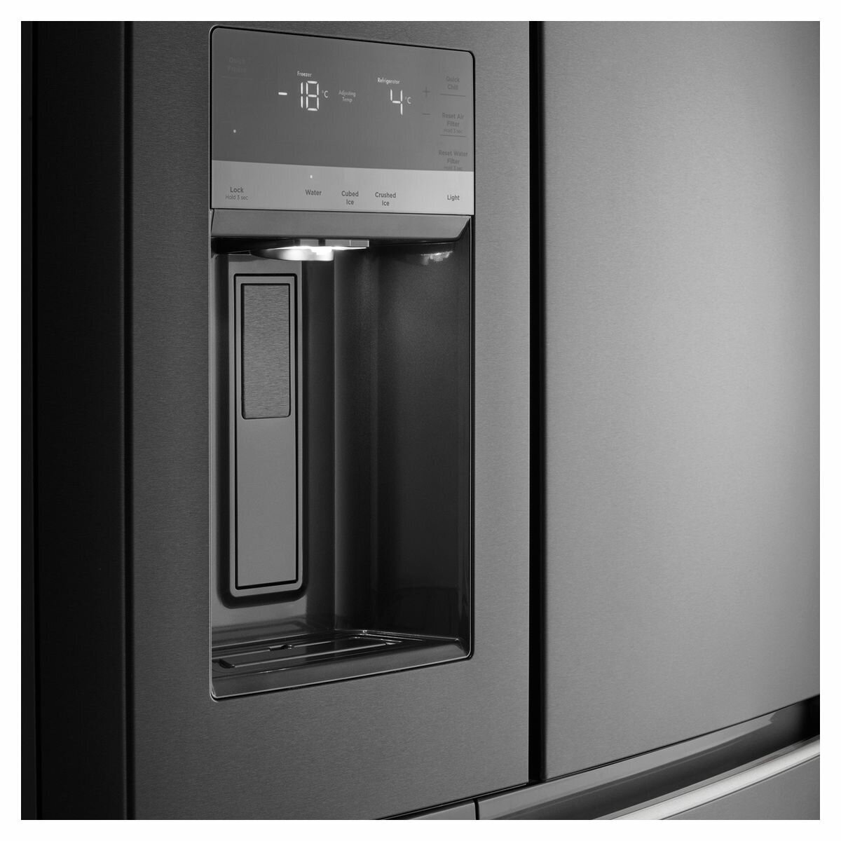 Westinghouse 609L Dark Stainless Steel French Door Frost Free Fridge - Factory Second WQE6870BA - Image 2