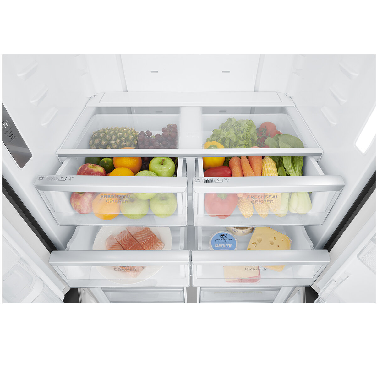 Westinghouse 564L French Quad Door Refrigerator with Water Dispenser Matte Black - Factory Second WQE5660BA - Image 11