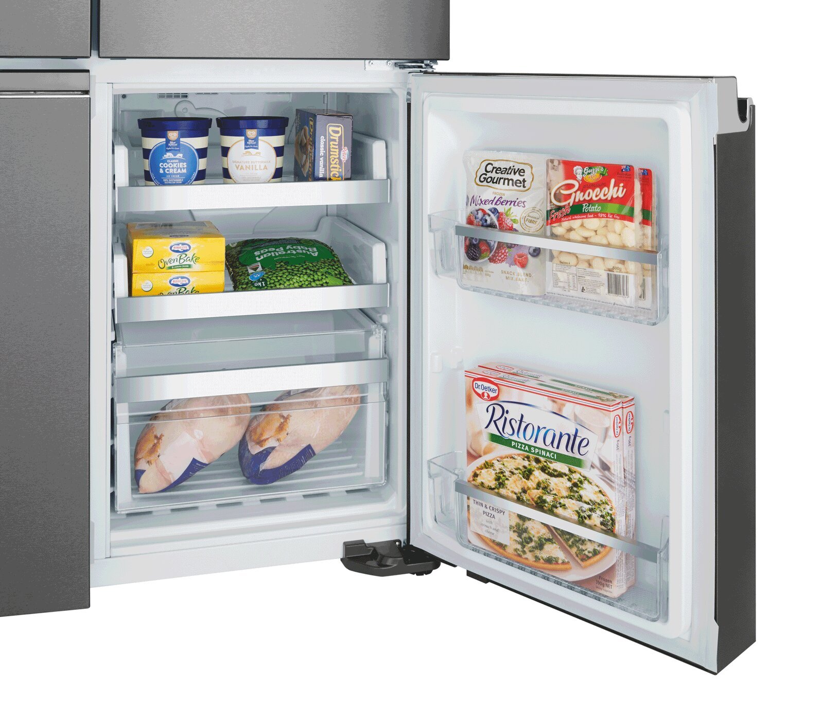 Westinghouse 609L Dark Stainless Steel French Door Frost Free Fridge - Factory Second WQE6870BA - Image 13