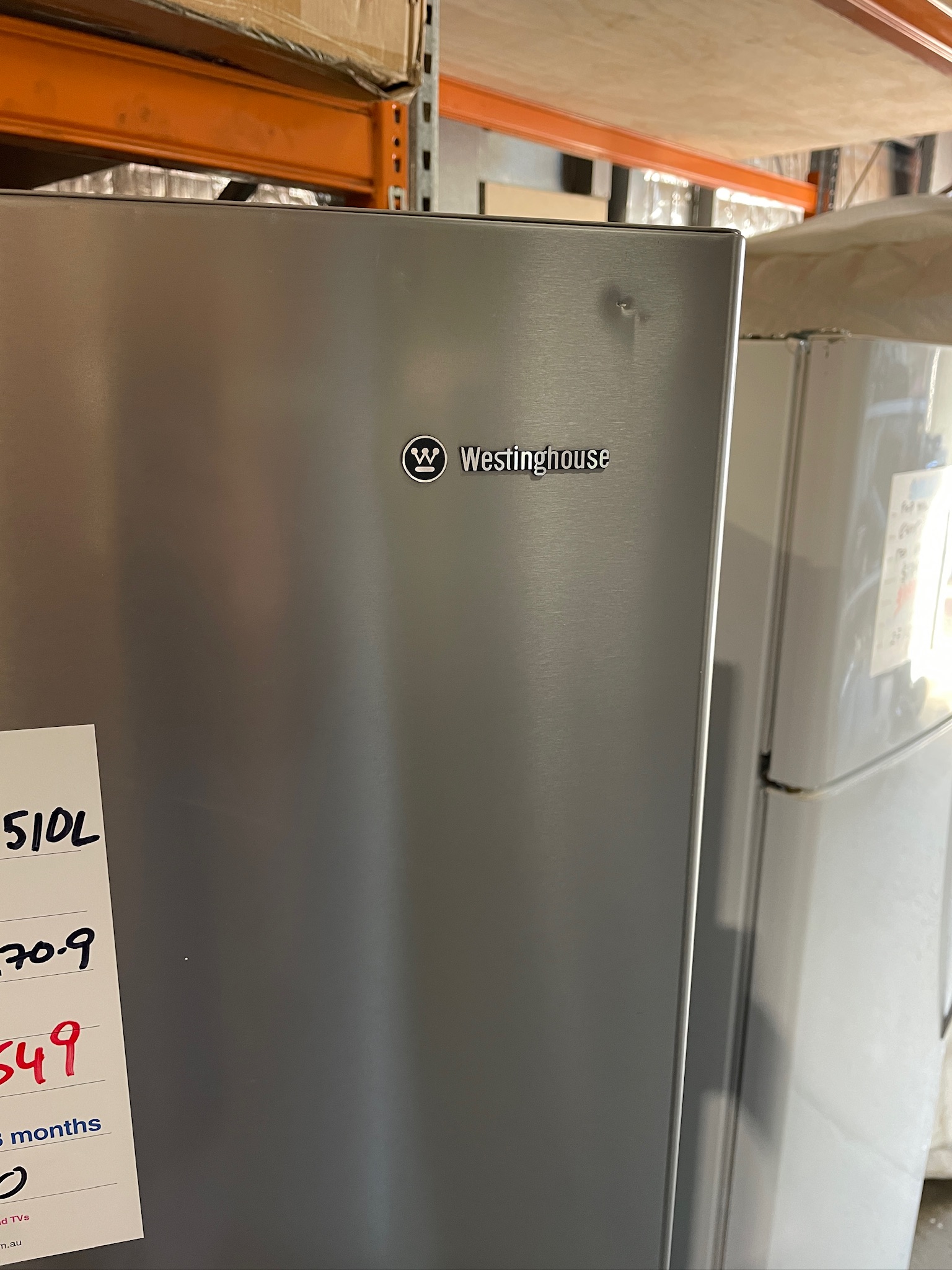 Westinghouse 510L Silver Bottom Mount Fridge Freezer - Refurbished 27130 - Image 2