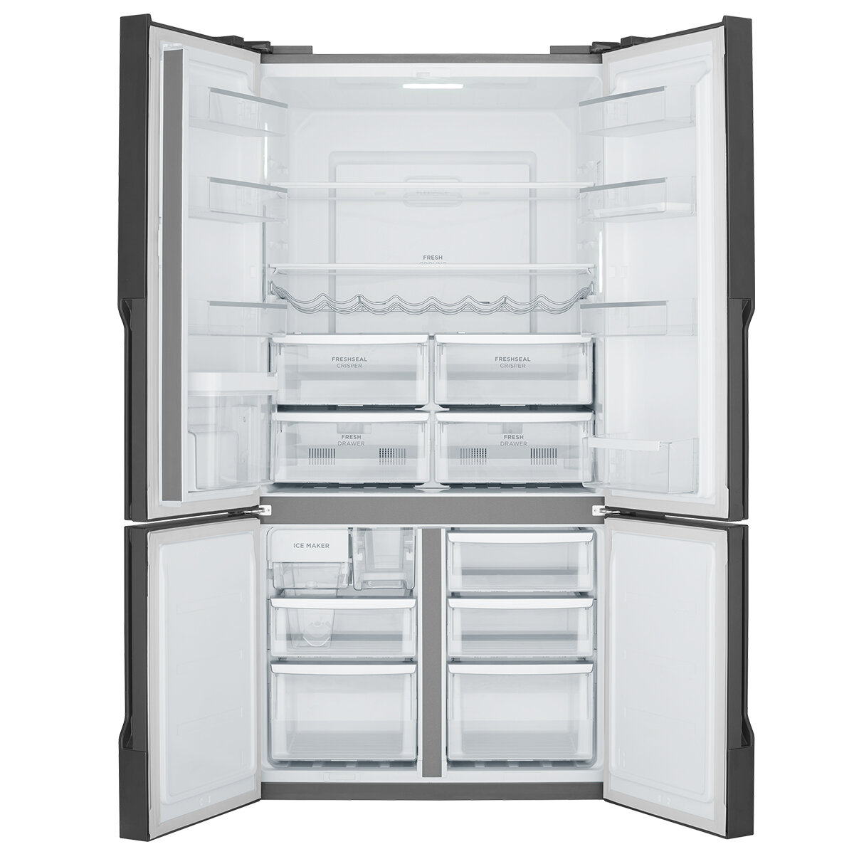 Westinghouse 564L French Quad Door Refrigerator with Water Dispenser Matte Black - Factory Second WQE5660BA - Image 3