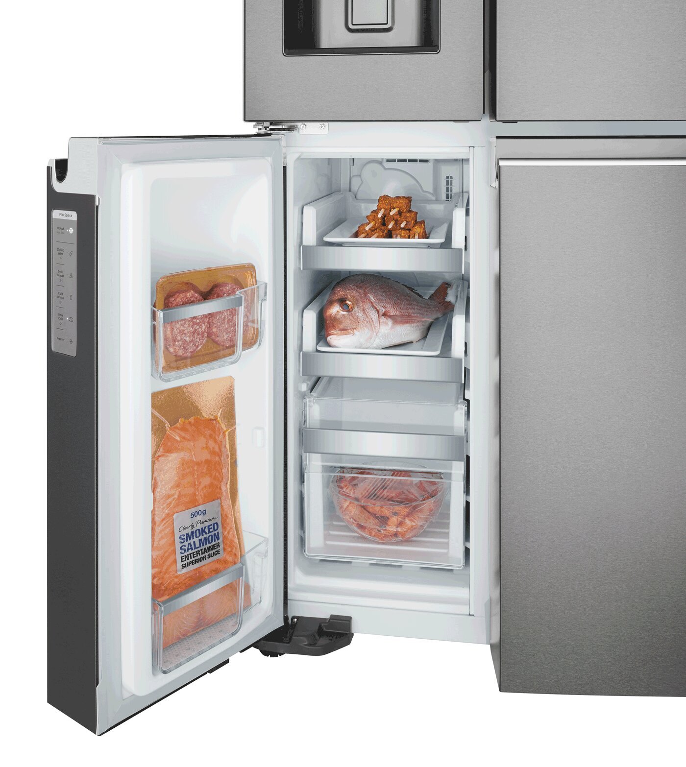 Westinghouse 609L Dark Stainless Steel French Door Frost Free Fridge - Factory Second WQE6870BA - Image 10