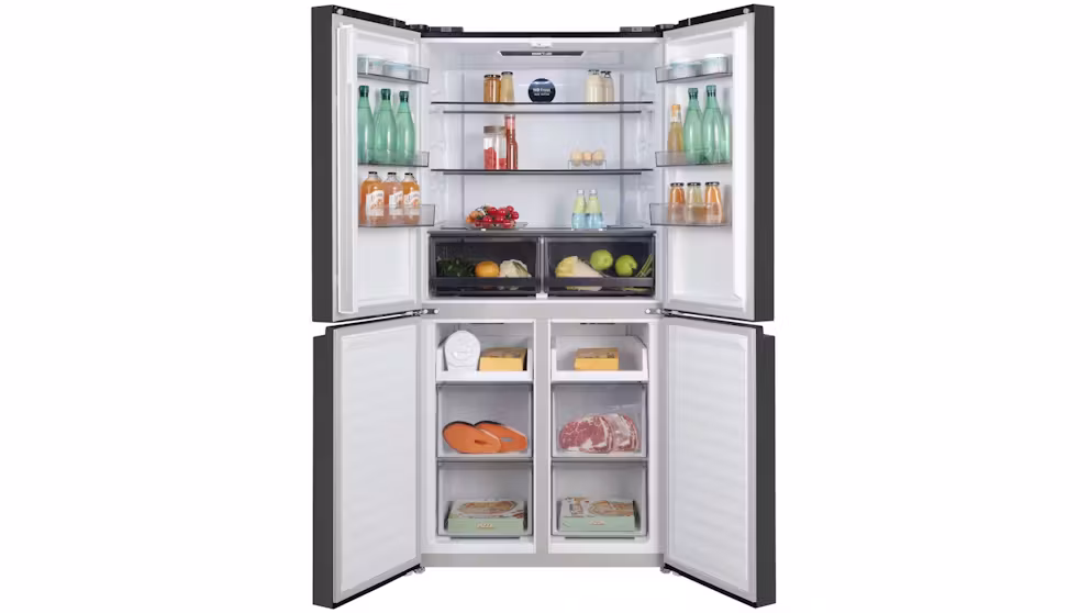CHiQ 503L Quad door / French Door Fridge Freezer BLACK STEEL - NEW CCD502NBS - Image 3