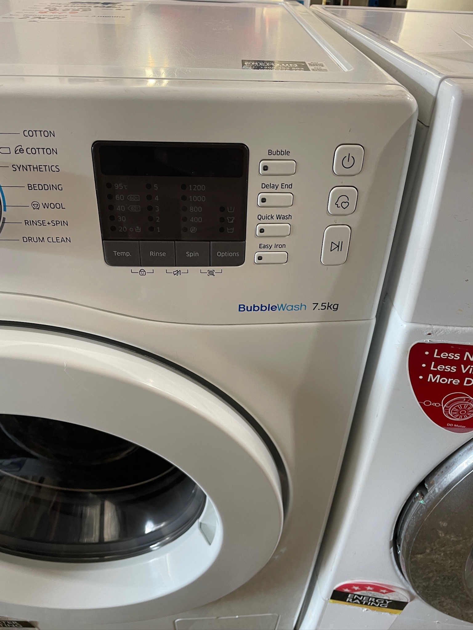Samsung 7.5kg Front Load Washing Machine - Refurbished 29621 - Image 2