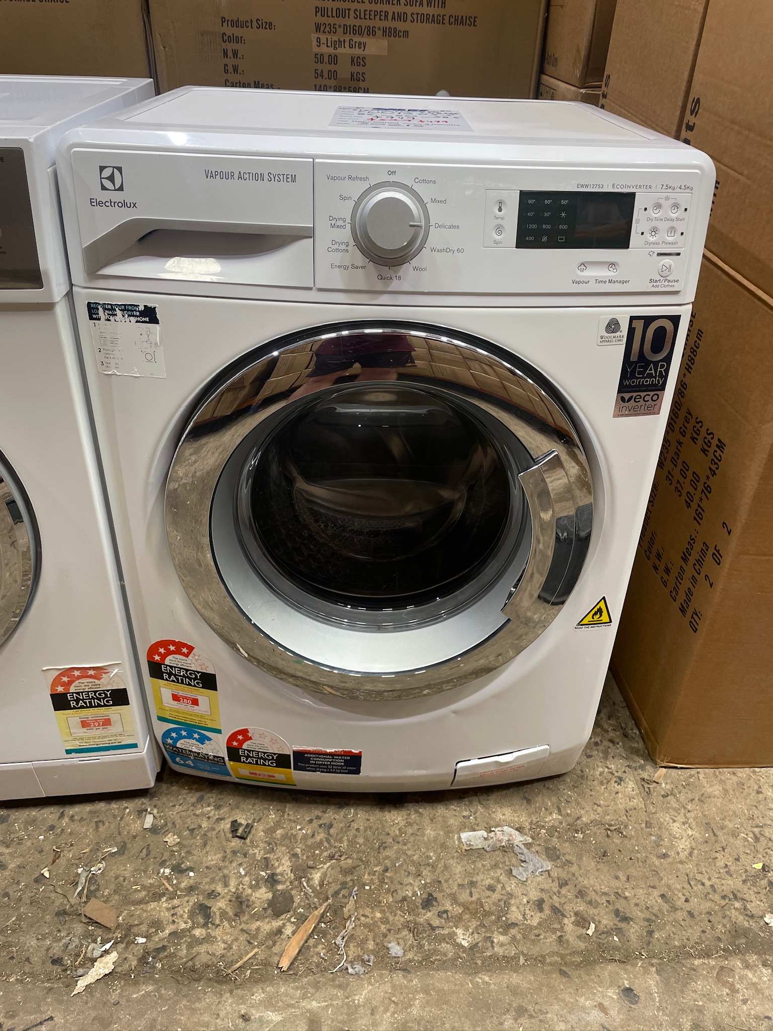 Electrolux 7.5kg/4.5kg Washer Dryer Combo Machine - Refurbished 30215