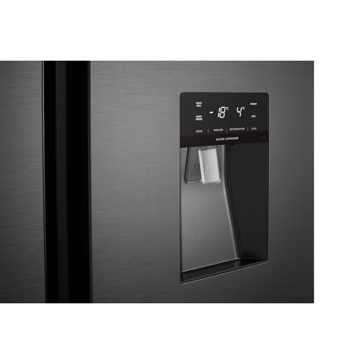 Westinghouse 619L Side by Side Black Fridge Freezer - Factory Second WSE6640BA - Image 4
