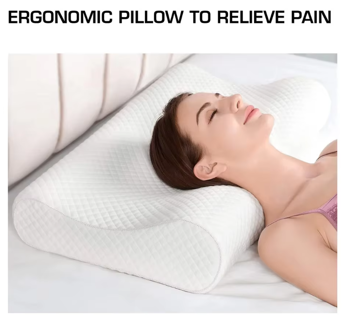 Contoured Memory Foam Pillow – Ergonomic Neck & Spine Support - Image 3