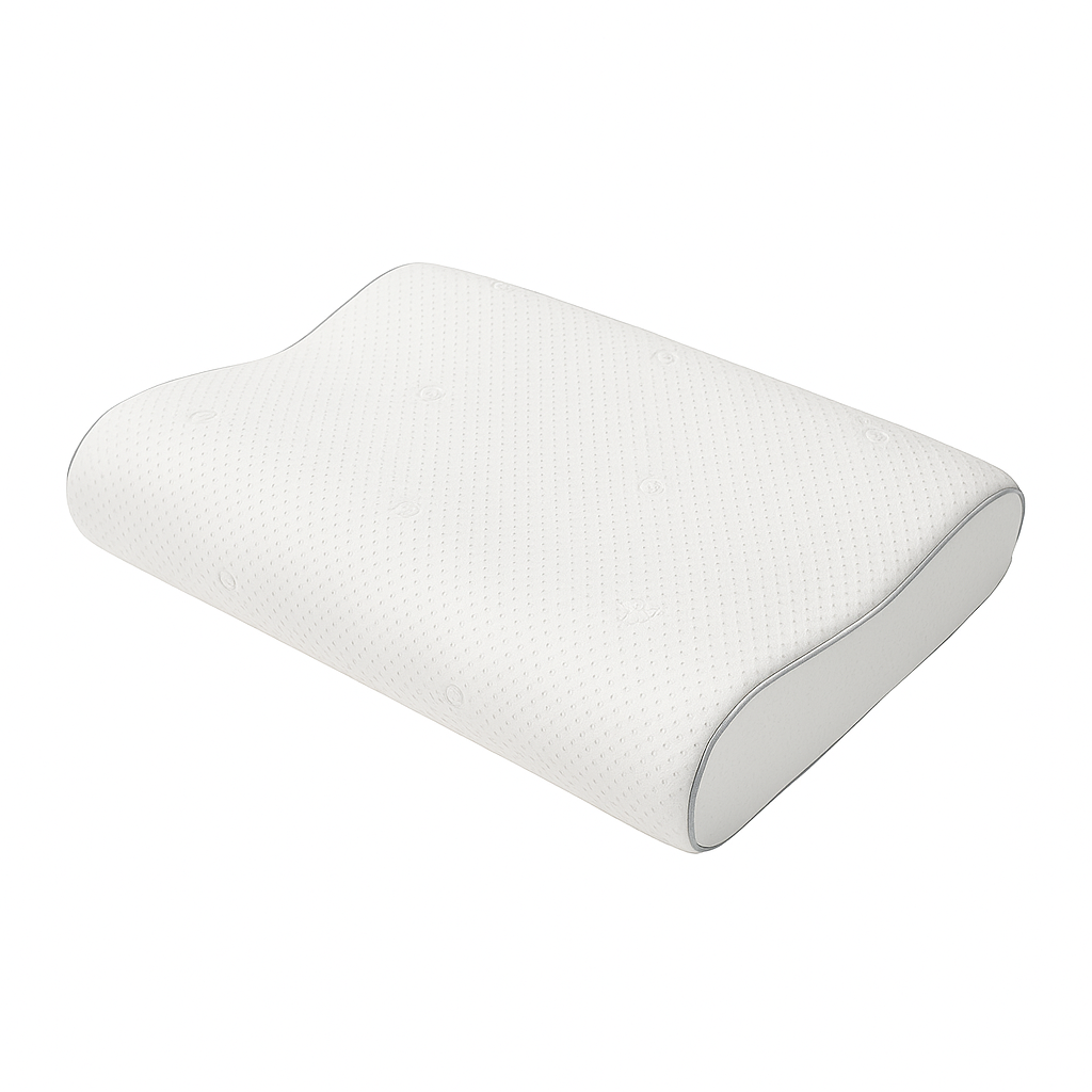 Contoured Memory Foam Pillow – Ergonomic Neck & Spine Support