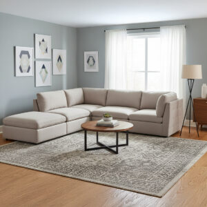 Atlantis Fabric Modular Sofa - Beige -IMMEDIATE DELIVERY!