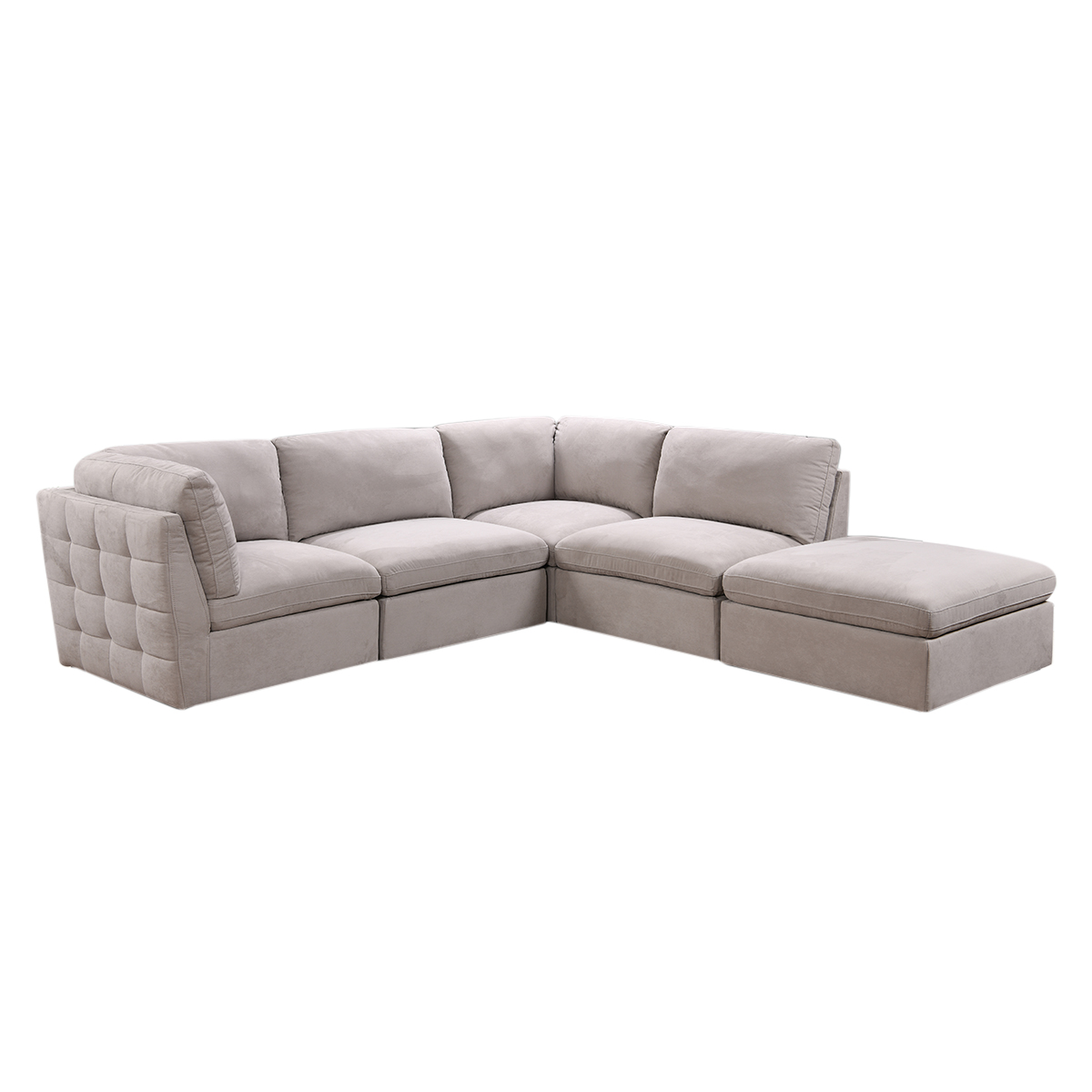 Atlantis Fabric Modular Sofa - Beige -IMMEDIATE DELIVERY! - Image 8