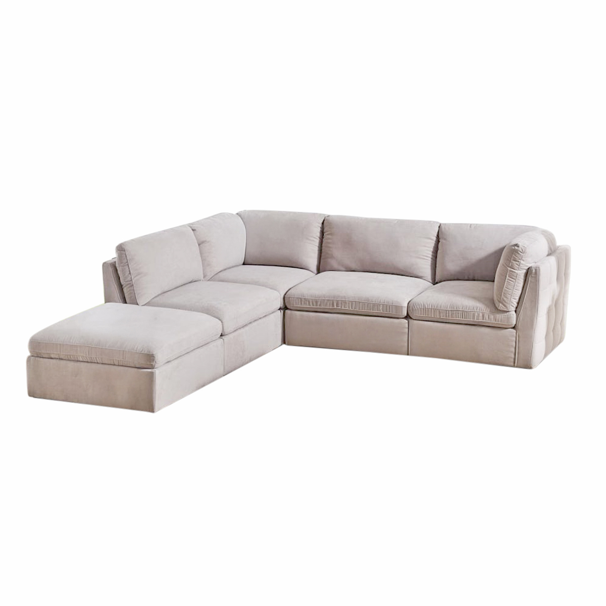 Atlantis Fabric Modular Sofa - Beige -IMMEDIATE DELIVERY! - Image 9