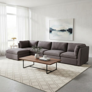 Atlantis Fabric Modular Sofa - Graphite