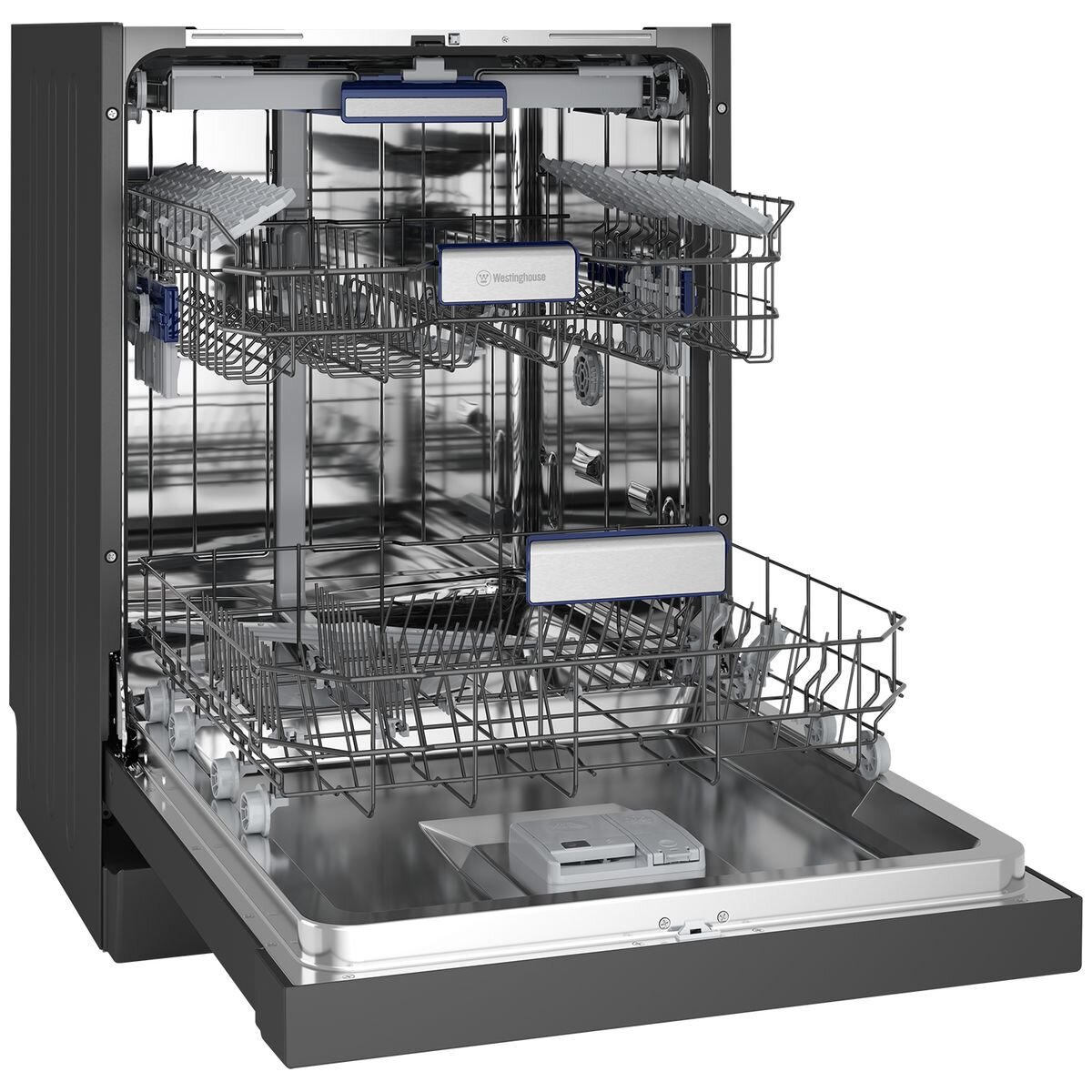 Westinghouse 60cm Dark Stainless Steel Auto Door Dishwasher - Factory Second WSF6608KXB - Image 4