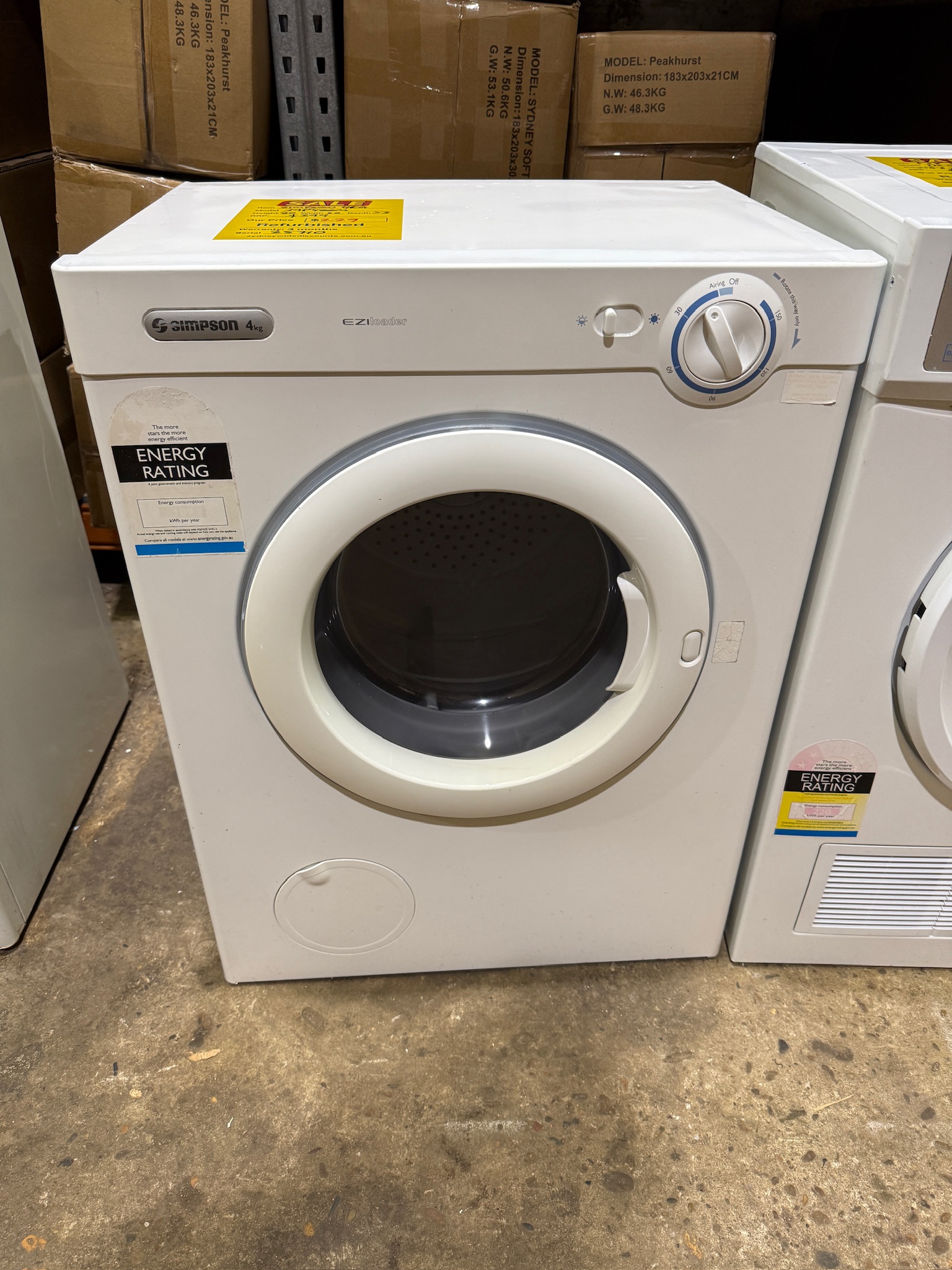 Simpson 4kg Vented Dryer - Refurbished 35710