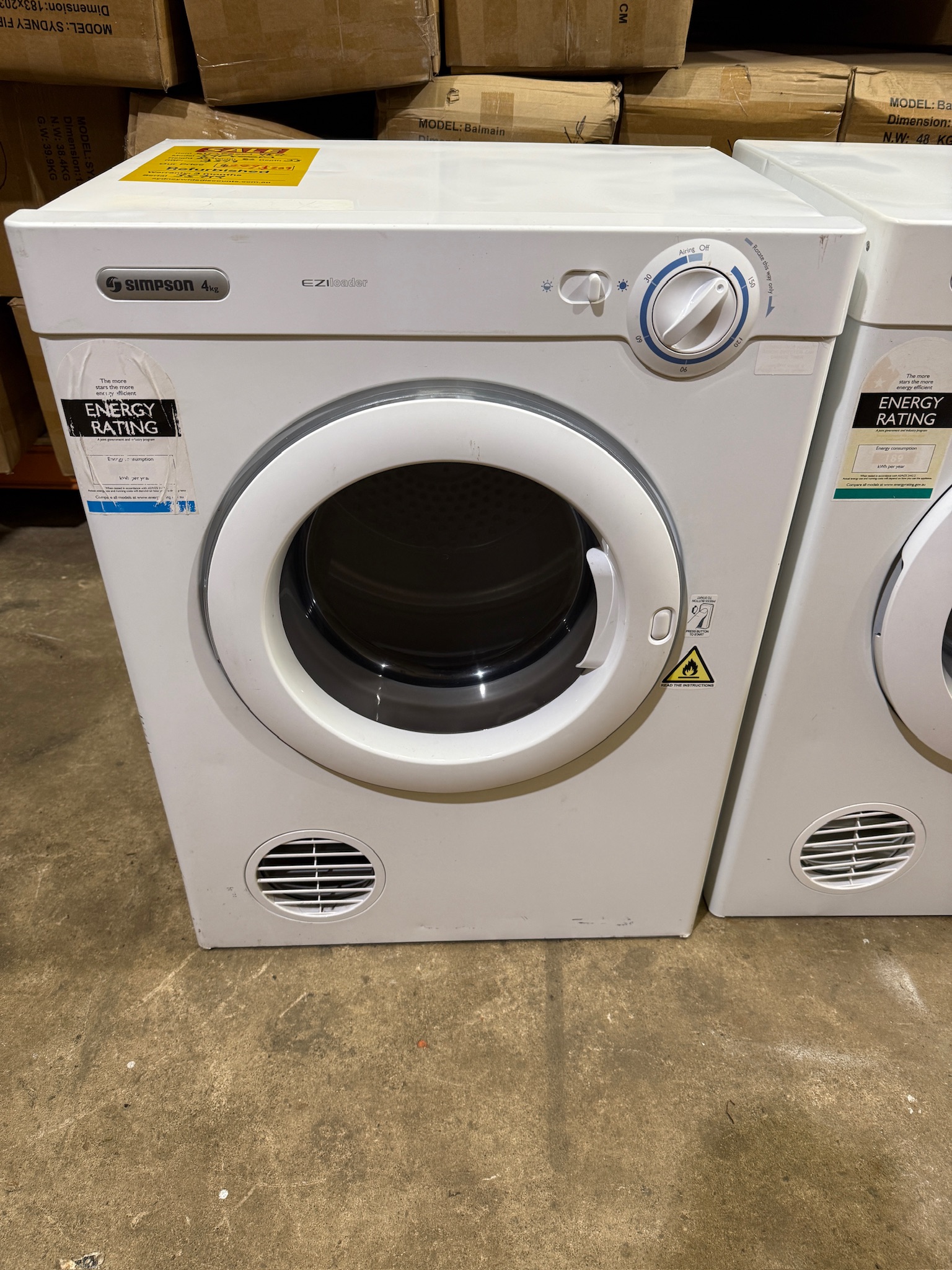 Simpson 4kg Vented Dryer - Refurbished 35719