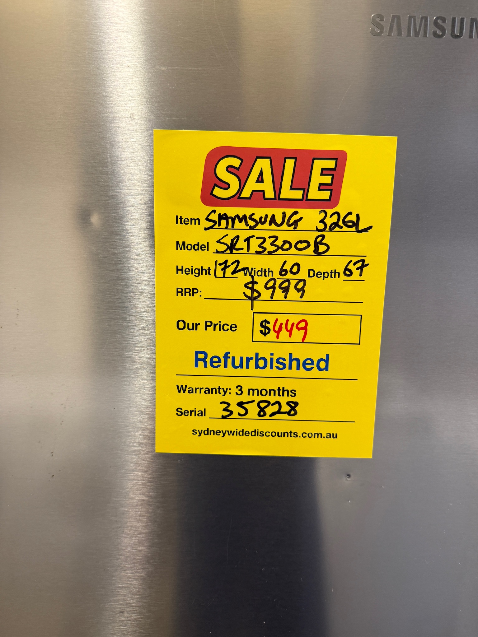Samsung 326L Silver Top Mount Fridge Freezer - Refurbished 35828 - Image 5