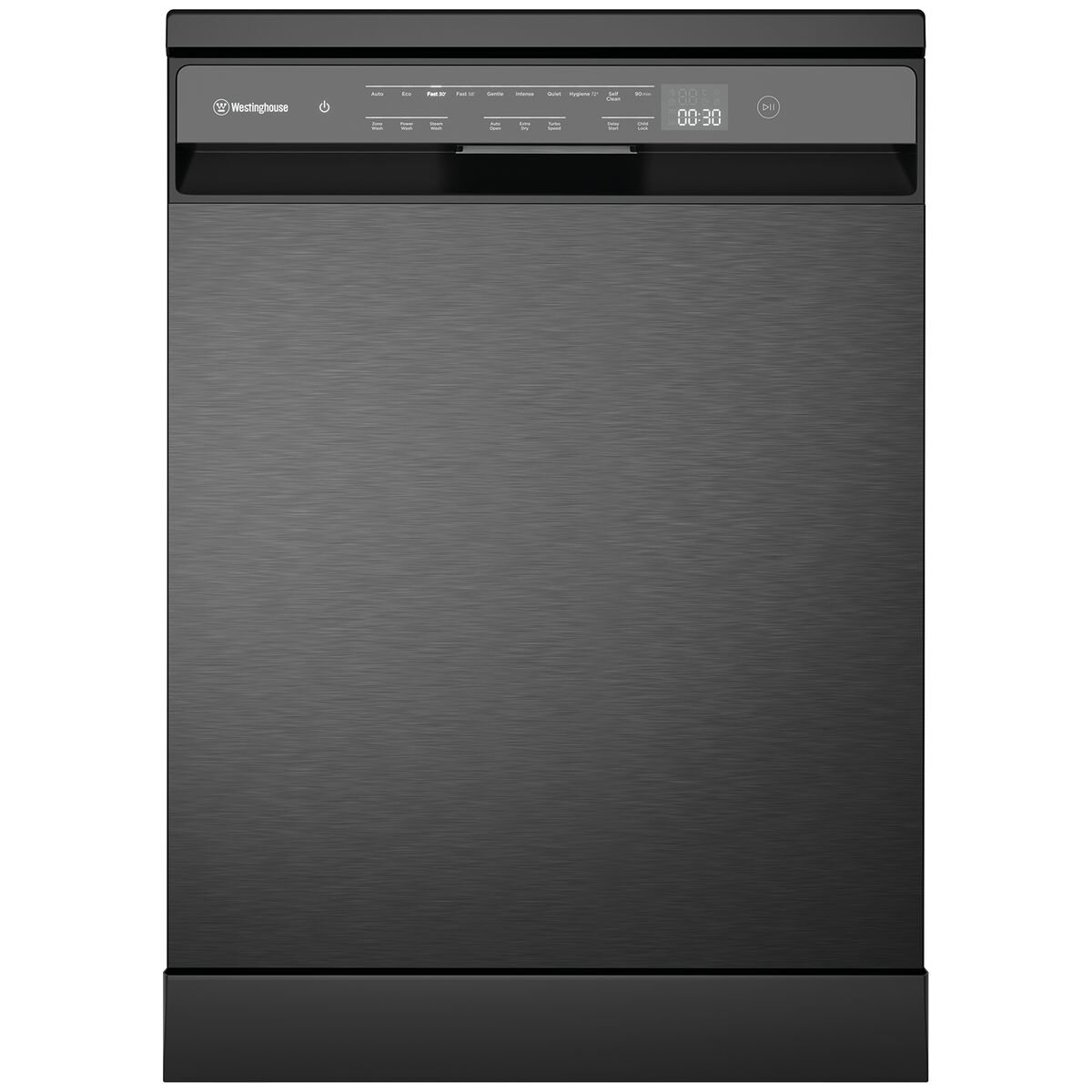 Westinghouse 60cm Dark Stainless Steel Freestanding Dishwasher - Factory Second WSF6608KXC - Image 2