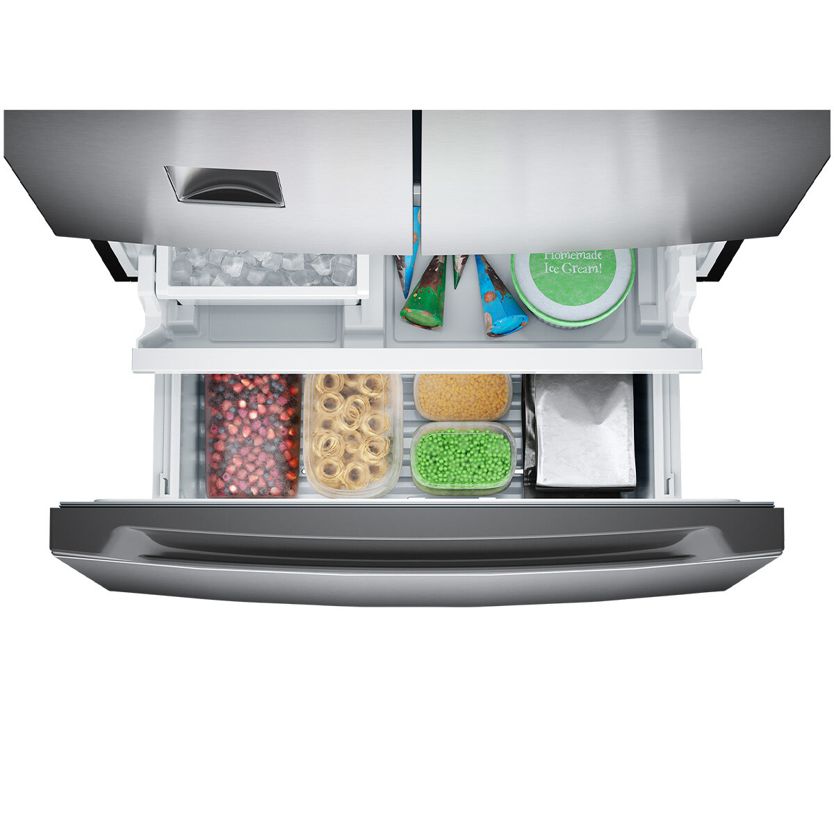 Westinghouse 565L French Door Refrigerator with In-Door Water Dispenser and Automatic Ice Maker Stainless Look - Factory Second WHE5650SD - Image 5