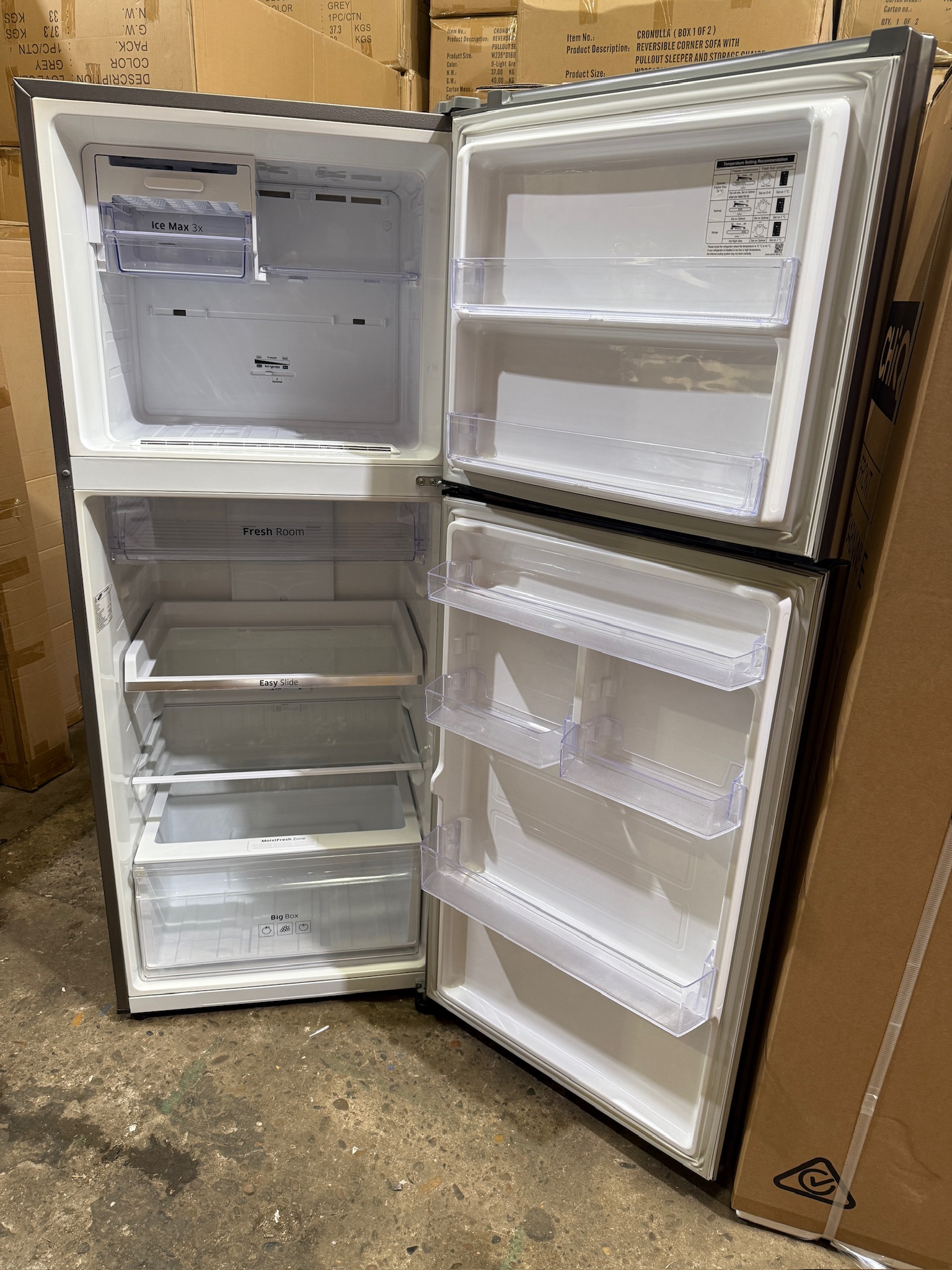 Samsung 393L Silver Top Mount Fridge Freezer - Refurbished 35942 - Image 2
