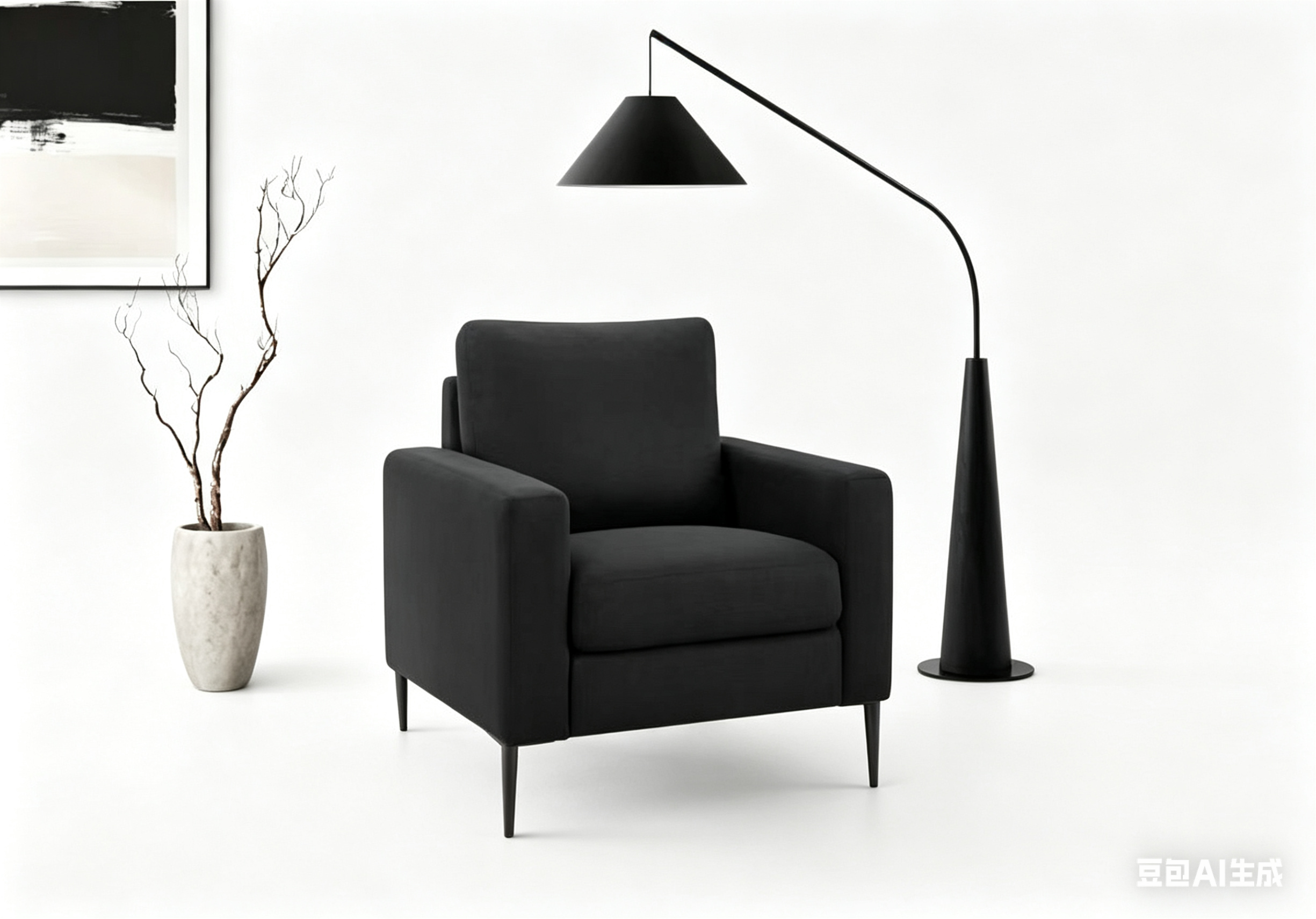The Mona Armchair - Black - Image 2