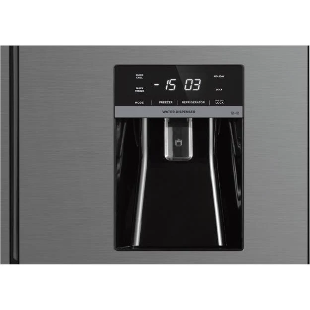 Westinghouse 492L French Door Fridge with Non-Plumbed Water Dispenser Charcoal Matte Black - Factory Second WQE4960BA - Image 4