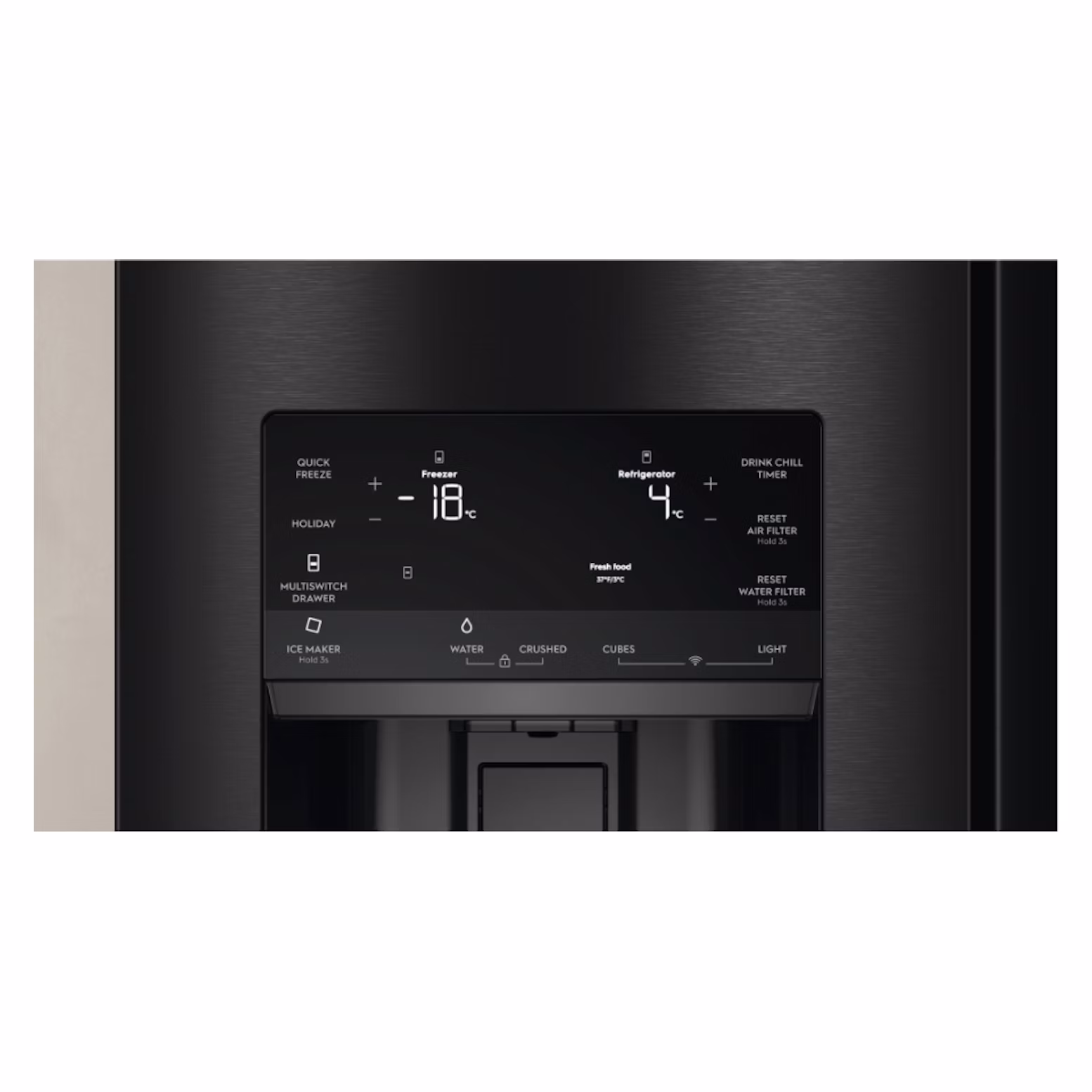 Electrolux 609L French Door Fridge with Plumbed Ice and Water Dispenser Matte Black - Factory Second EHE6191BB - Image 3