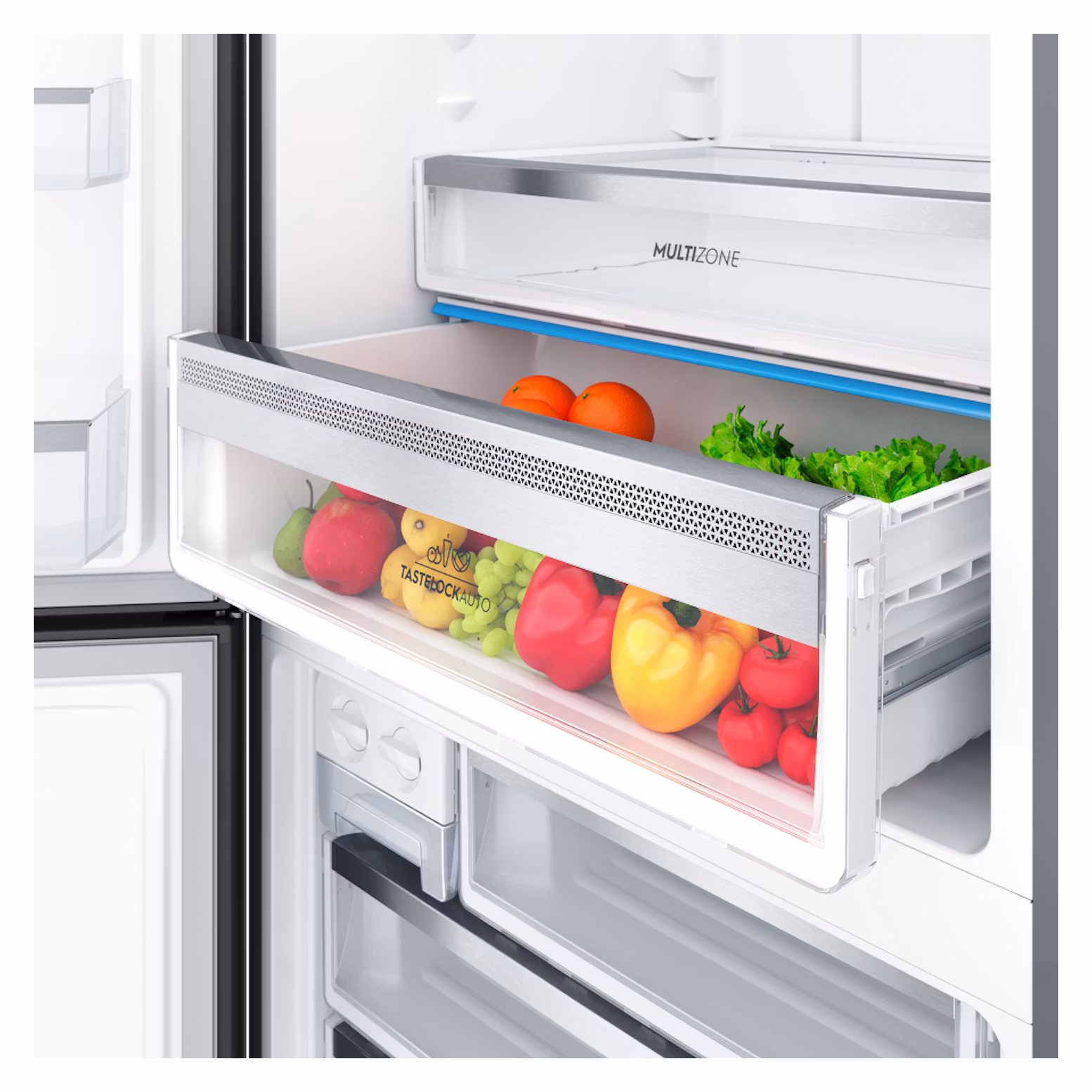 Electrolux 496L Ultimate Taste 500 Bottom Mount Refrigerator Left Hinged Matte Black - Factory Second EBE5007BD-L - Image 6