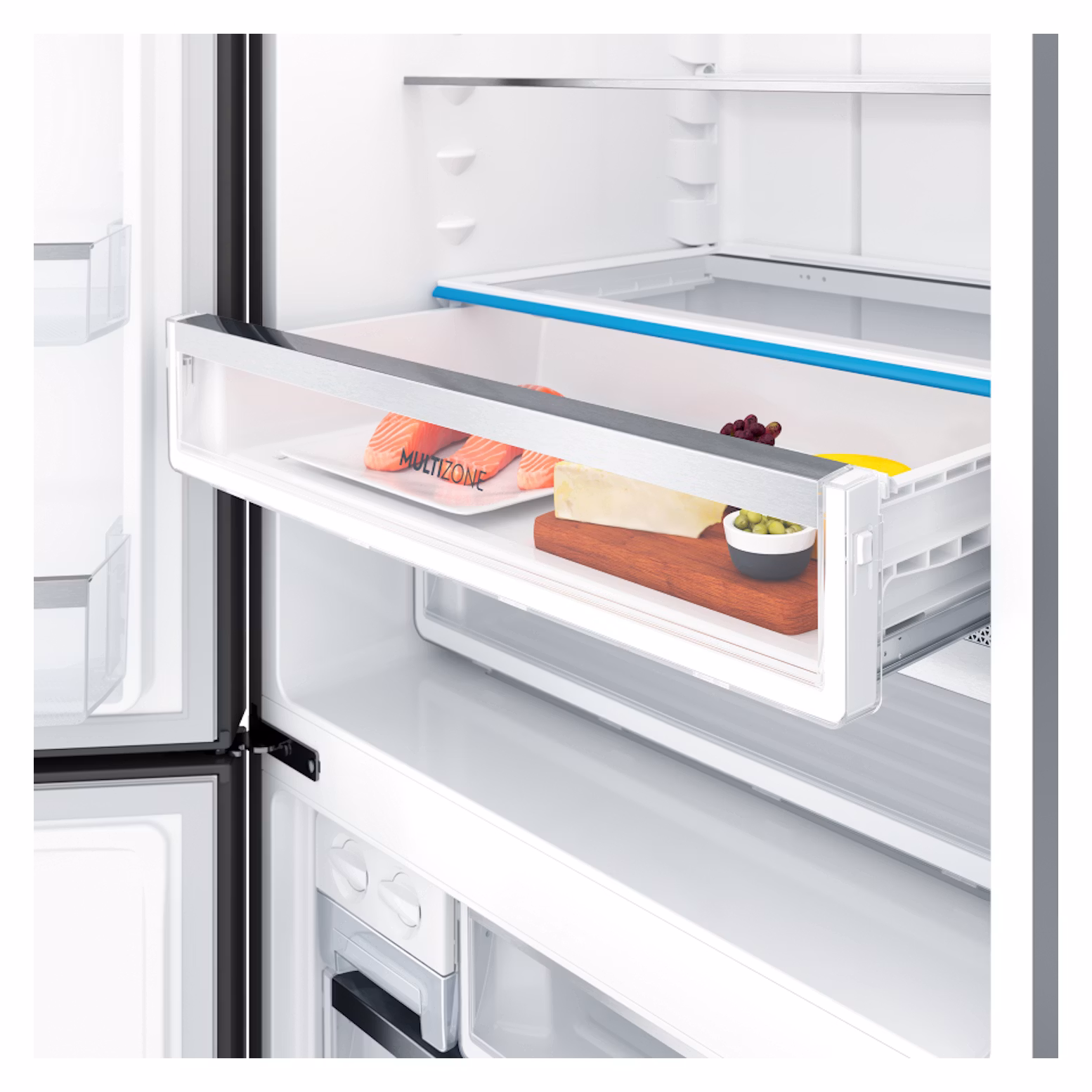 Electrolux 496L Ultimate Taste 500 Bottom Mount Refrigerator Left Hinged Matte Black - Factory Second EBE5007BD-L - Image 7