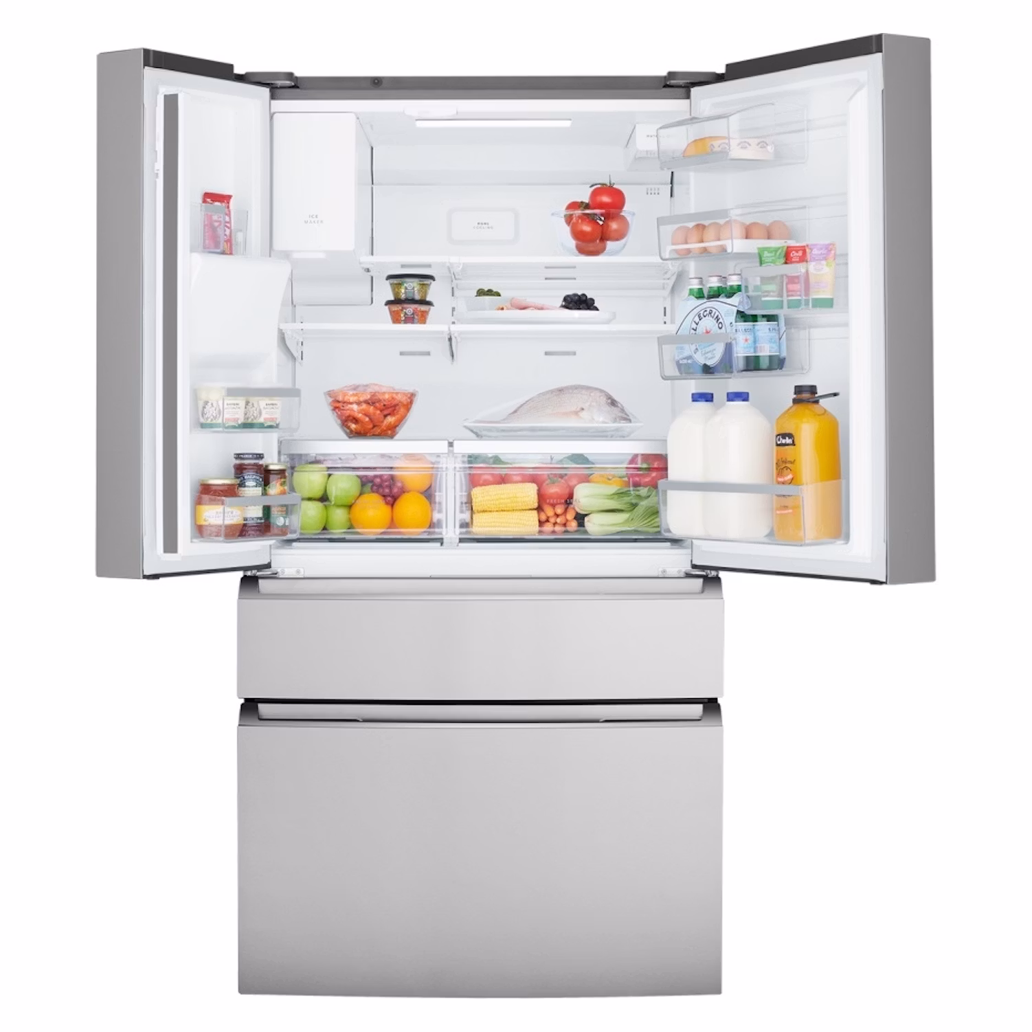 Westinghouse 609L French Door Fridge Stainless Steel with Ice and Water Dispenser - Factory Second WHE6170SB - Image 4