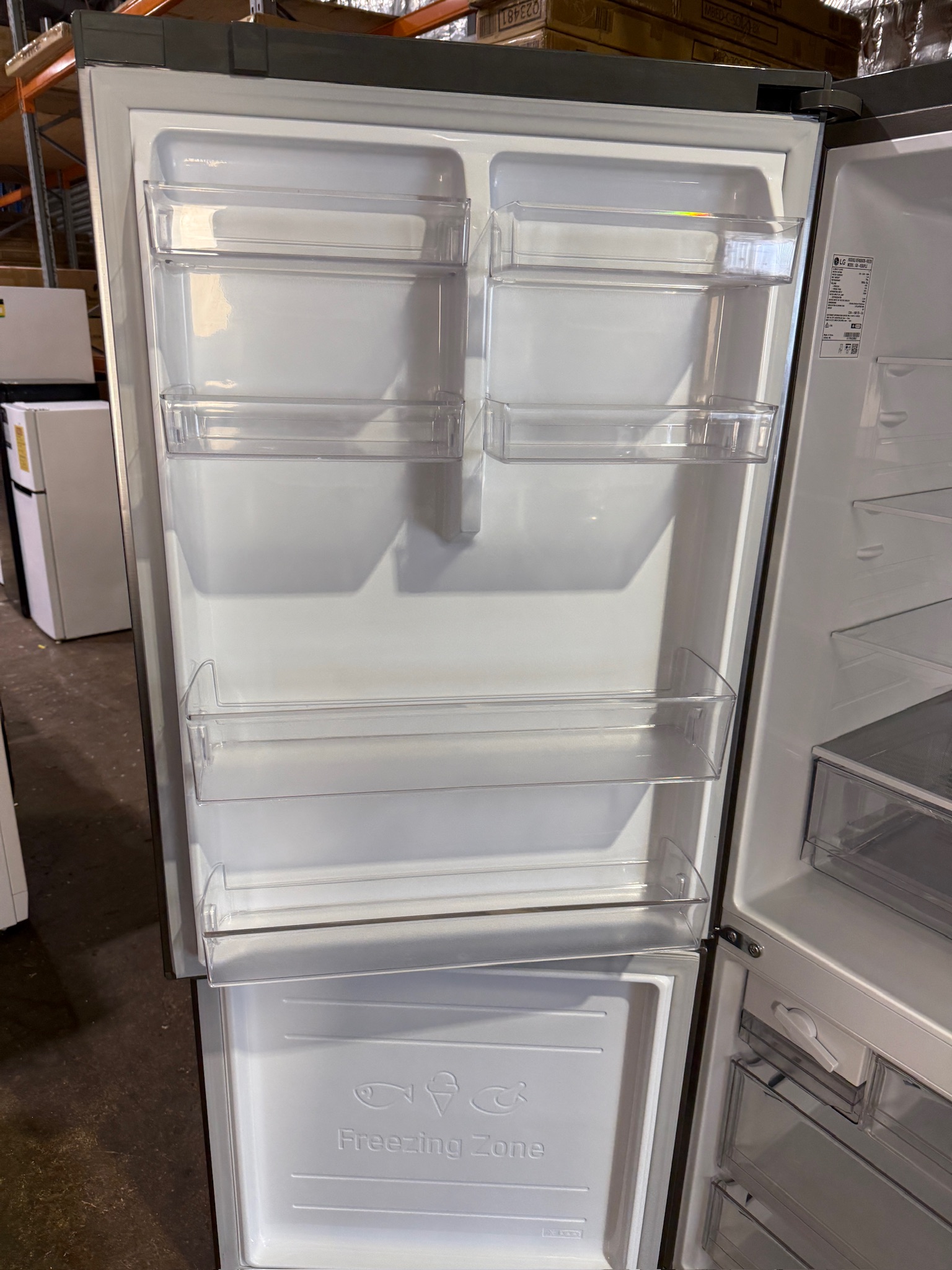 LG 420L Silver Bottom Mount Fridge Freezer - Refurbished 0000-1 - Image 4